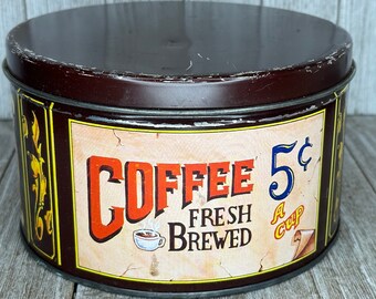 Vintage Mr Coffee Collectible Tin, Vintage Coffee Can, Vintage Mr Coffee, Farmhouse Kitchen, Farmhouse Decor, Vintage Kitchen, Primitive
