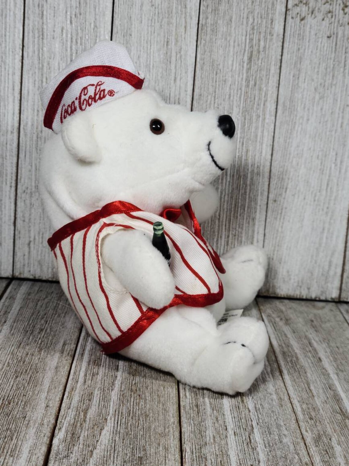 1998 Coca Cola Polar Bear Bean Bag Plush Vintage Coca Cola Etsy