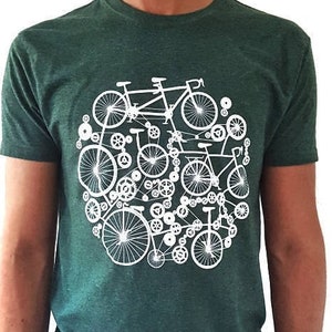 T-shirt Homme Vélo, Bicyclettes - Cadeau de Noel homme fan de vélo et de cyclisme