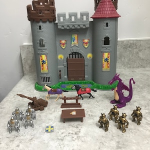 RARE! Vintage Blue Box Hidden Adventure Castle Playset 1999 - Etsy