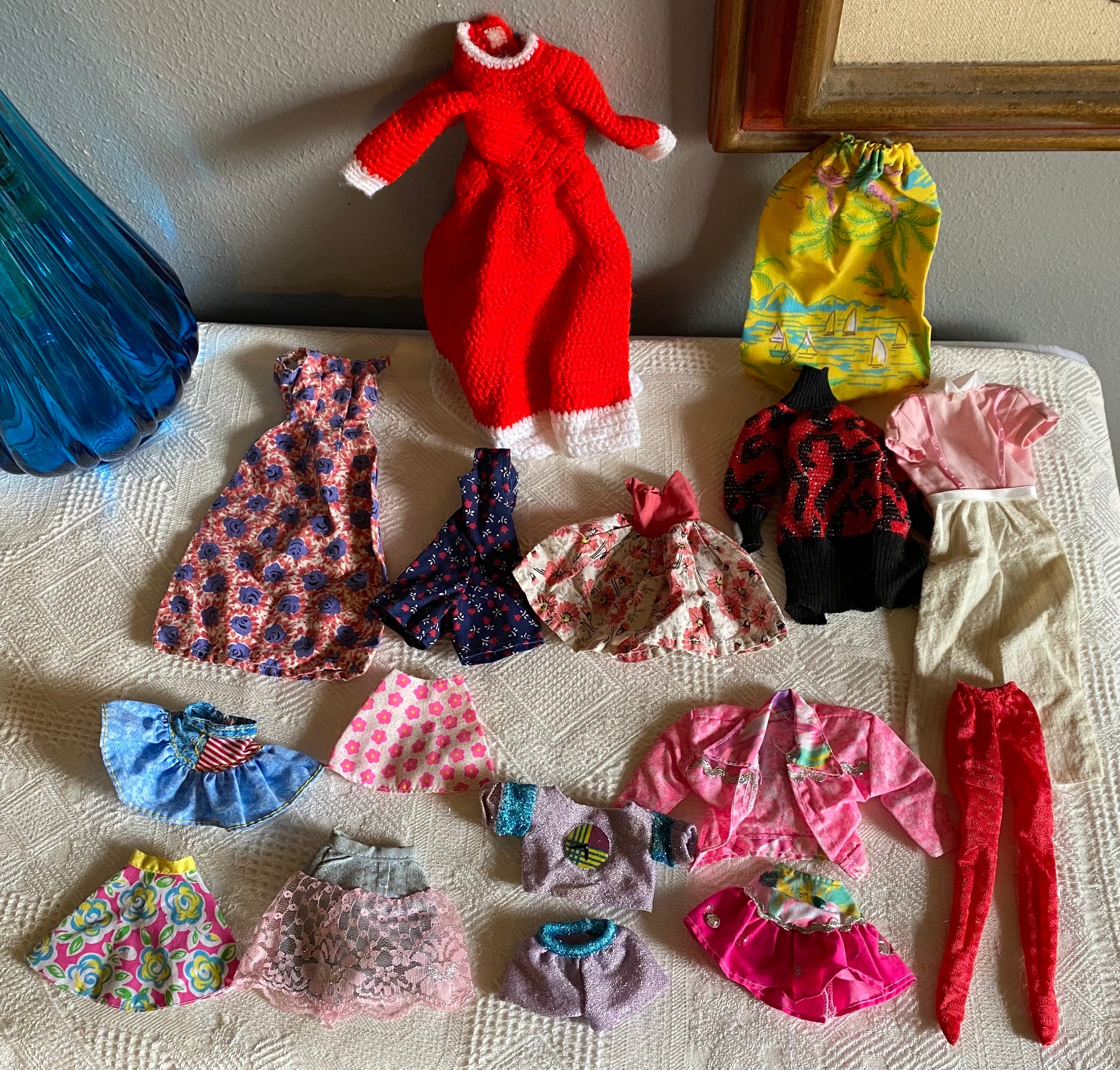 Vintage Barbie Clothes Lot No. 1  - Dresses, Skirts, Outfits