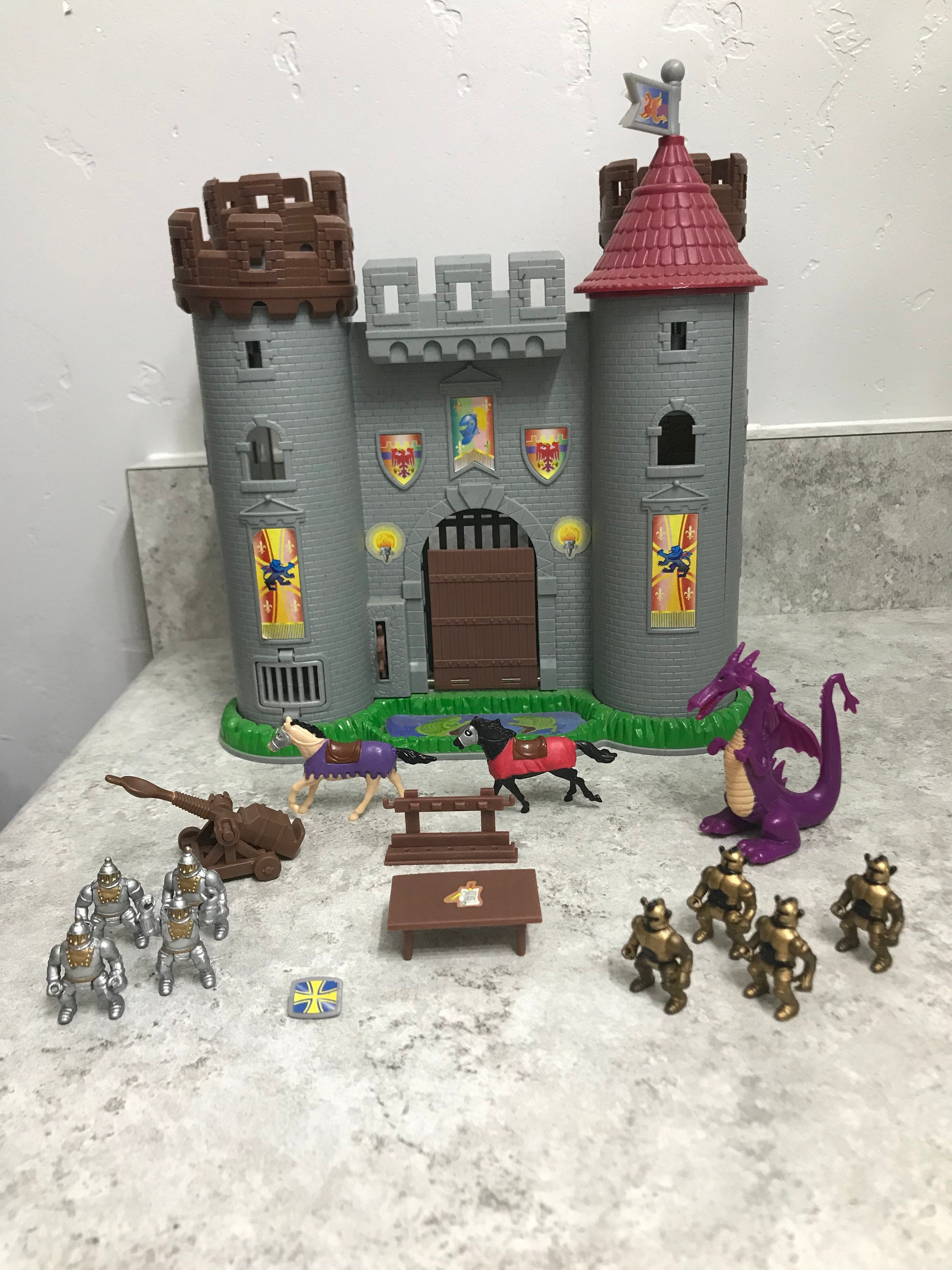 RARE! Vintage Blue Box Hidden Adventure Castle Playset 1999 - Etsy