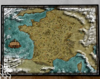 Fantastyczna mapa Francji: Francuska sztuka ścienna