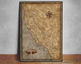 Map of California, Fantasy California map