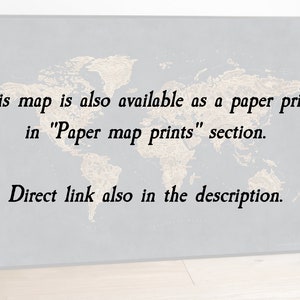 Canvas world map, Fantasy map of the world image 9