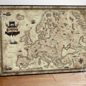 Vintage Karte Europa, Vintage Karte Europa, Vintage Karte Europa, Vintage Karte Europa, Vintage Karte Europa, Fantasy Karte, Europa Poster