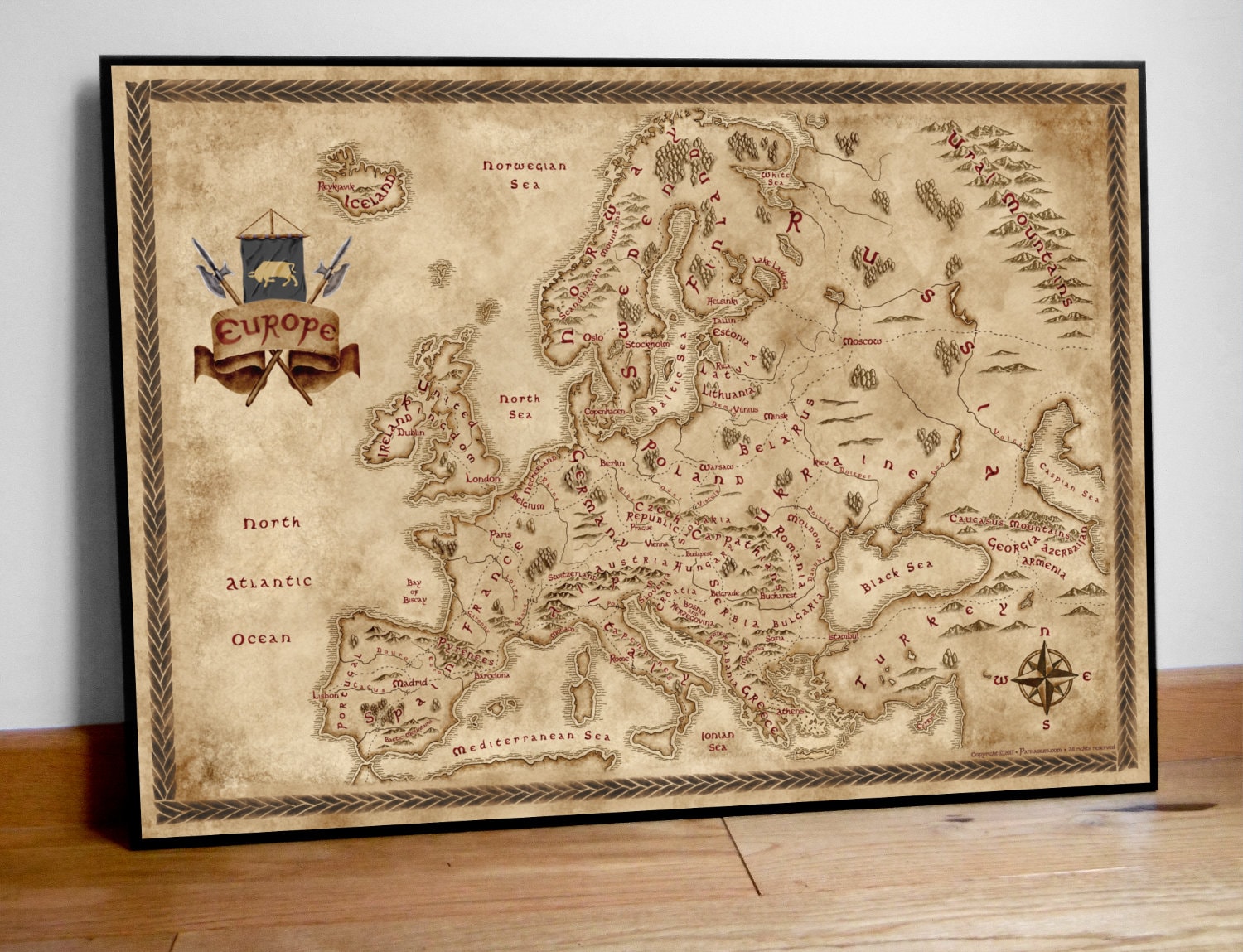 EUROPE ヨーロッパ 希少品 ポスター 楽天市場】世界地図 ポスター【ヨーロッパ】大型 英語版 world