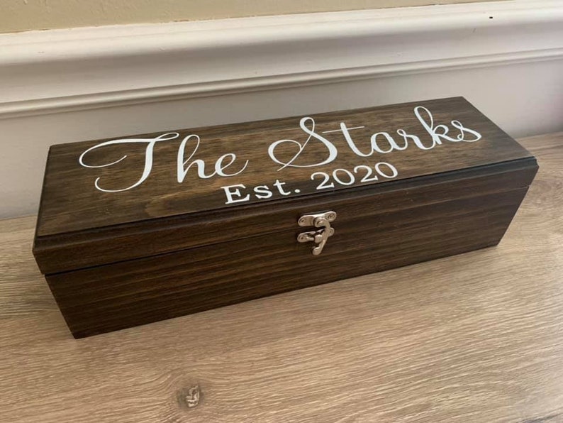 Personalized Wine Box Wedding Gift Newlyweds Unity Ceremony Etsy