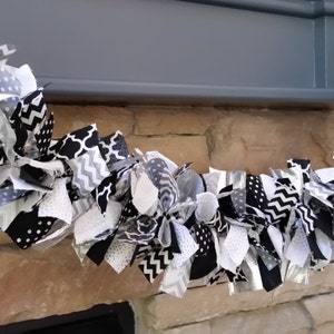 Custom Colors Rag Garland: Hand-Knotted Fabric Garland Decoration