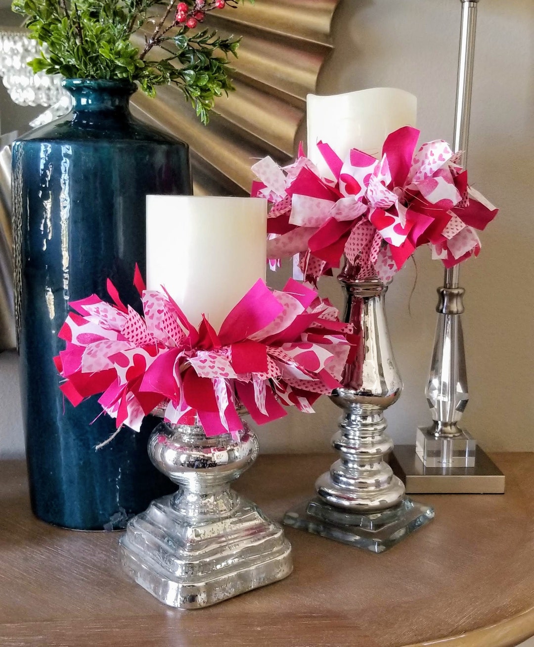 Valentines Day Candle Ring, Valentine Party Decoration, Valentine