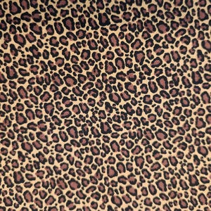 Leopard Print Cotton Fabric: Animal Skin Quilting, Crafts - 1/4 Yard