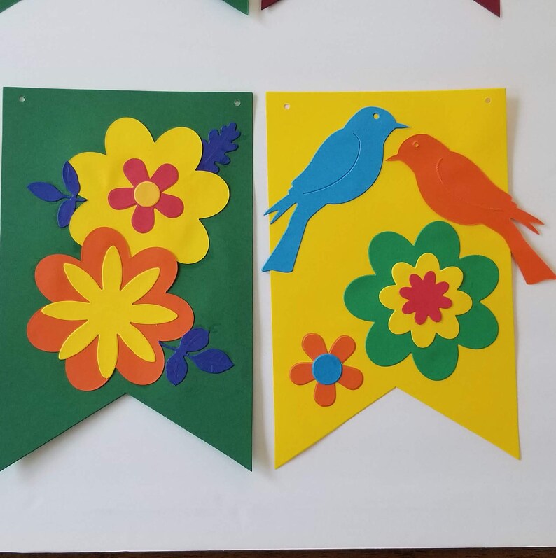 CUSTOM Birthday Cardstock Banner Birthday Party Decoration Etsy