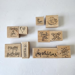 Friendship Rubber Stamp Set - Stampin Up! 2001 - Cardmaking Scrapbooking