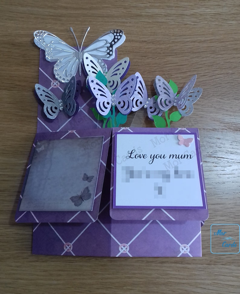 Butterfly Pop up Box Card Birthday Wedding Engagement Etsy