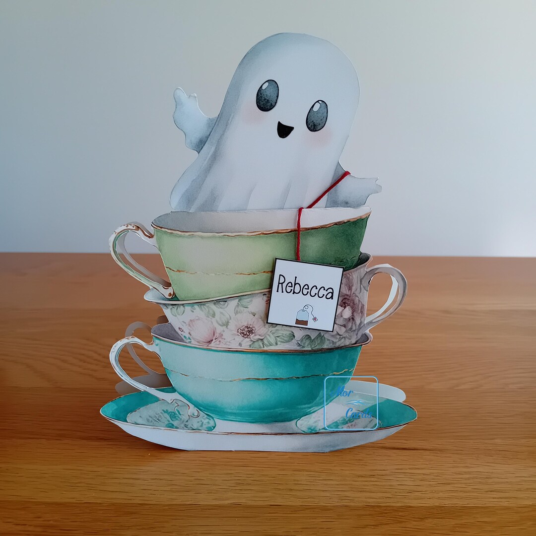 Personalised Ghost Tea Card: Macabre Birthday Invitation - Etsy