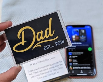 Personalised Dad Fathers Day Mix Tape Spotify Playlist