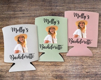 Custom Bachelorette Party Can Coolers, Engagement Gift, Girls Trip Gift, Beer Coolies for Cans or Bottles, Wedding Coolies, Wedding Gift