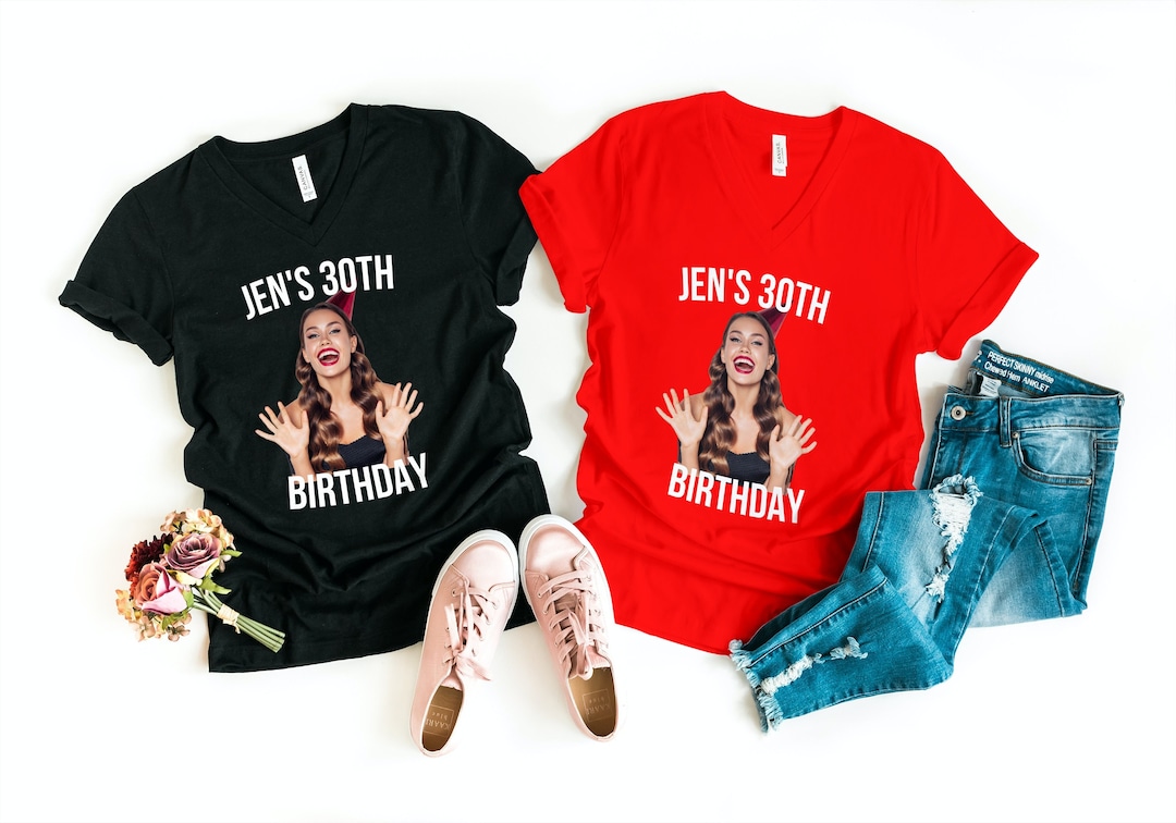 Custom Birthday Party Shirt, Your Photo Printed on Shirts, Available as ...