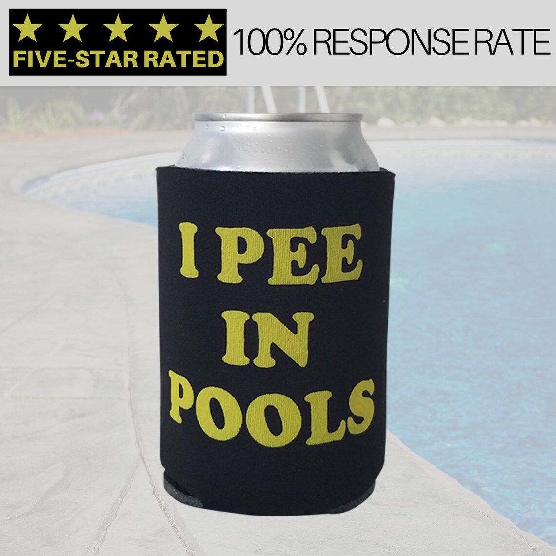 Funny Can Cooler I Pee in Pools Can Cooler Hilarious Gag Etsy