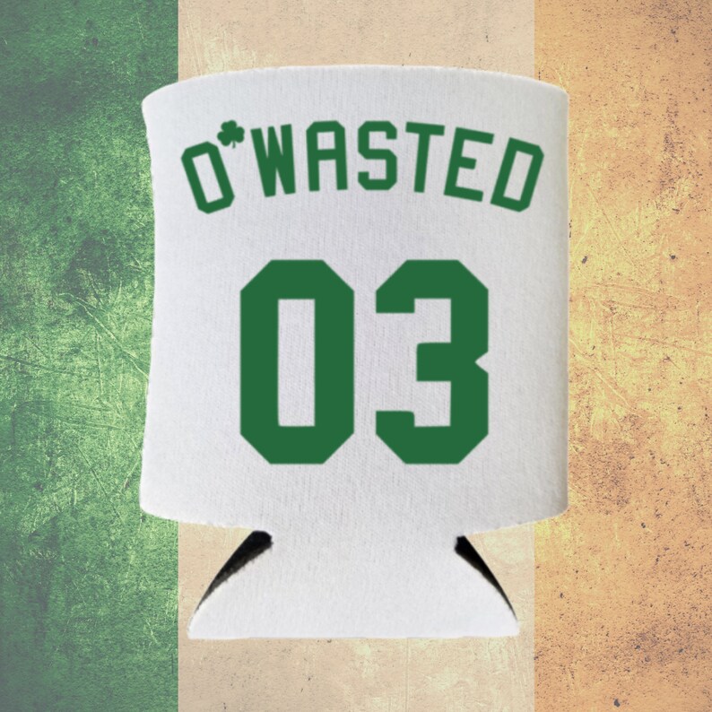 St. Patrick's Day Coolie-Set – 3 Dosenkühler Mit Sprüchen 'O’Tipsy, O’Wasted, O’Hammered' Für Partys
