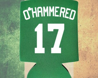 St. Patrick's Day Coolie-Set – 3 Dosenkühler Mit Sprüchen 'O’Tipsy, O’Wasted, O’Hammered' Für Partys