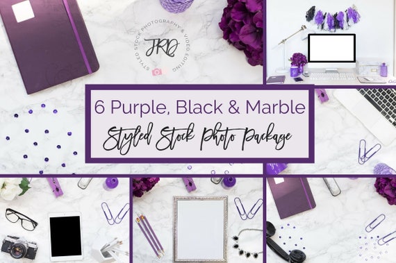 6 Purple Themed Styled Stock Photos Including Desktop Mockup 6 Purple Themed Styled Stock Photos Including Desktop Mockup