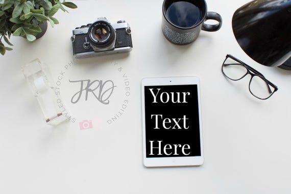 Styled Stock Photography Black Desktop Accessories Ipad Mockup For Styled Stock Photography Black Desktop Accessories Ipad Mockup For