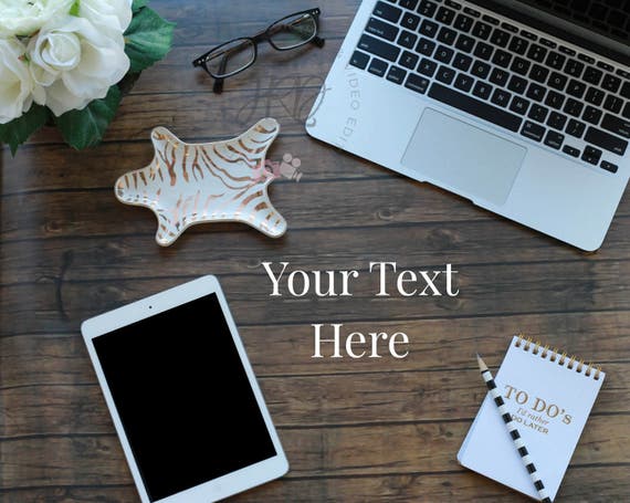 Dark Wood Styled Stock Photo Ipad Mockup For Instagram