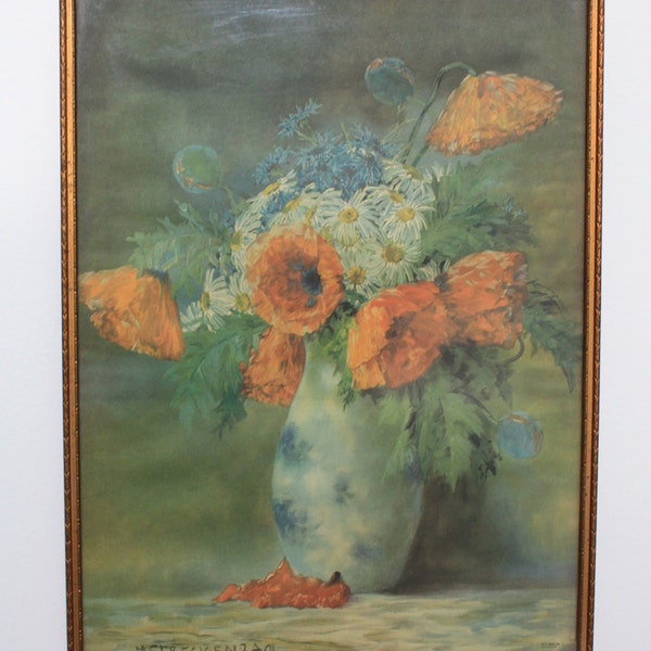 Max Theodor Streckenbach Poppies Lithograph (4241)