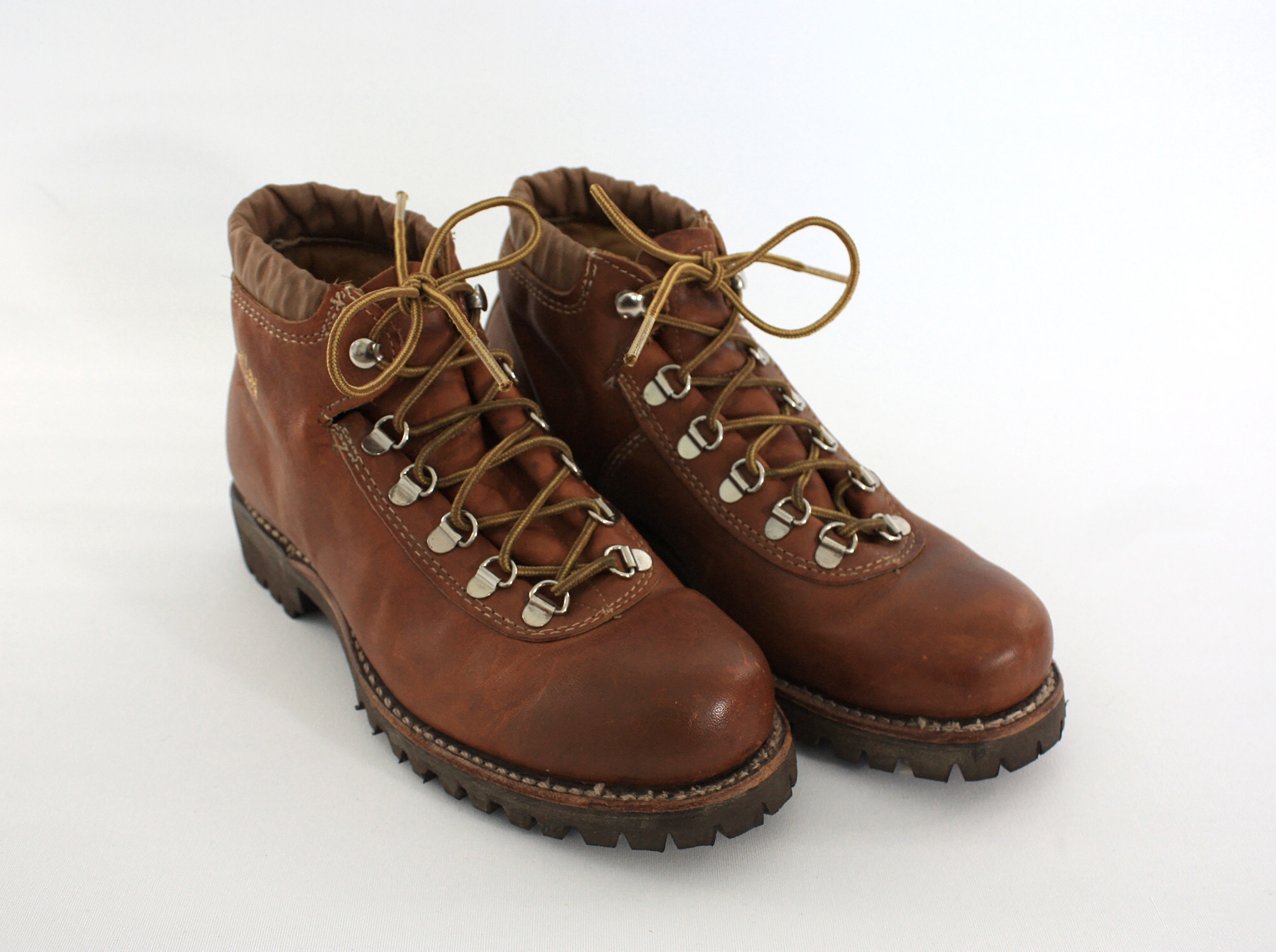 Vintage Leather Hiking Boot Classic Hiking Boot Gorilla Shoe Etsy