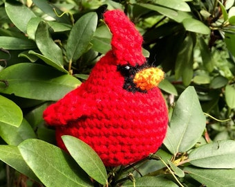 Cardinal Stuffed Animal - Handmade Crochet Amigurumi