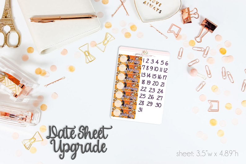 All Hallows HORIZONTAL Weekly Kit 130 Matte Planner Stickers Perfect for your Erin Condren Life Planner WKH0340