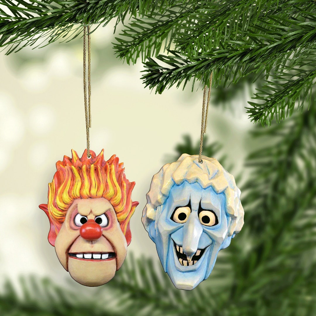 Personalized Heat & Snow Ornament Snow Miser and Heat Miser Etsy