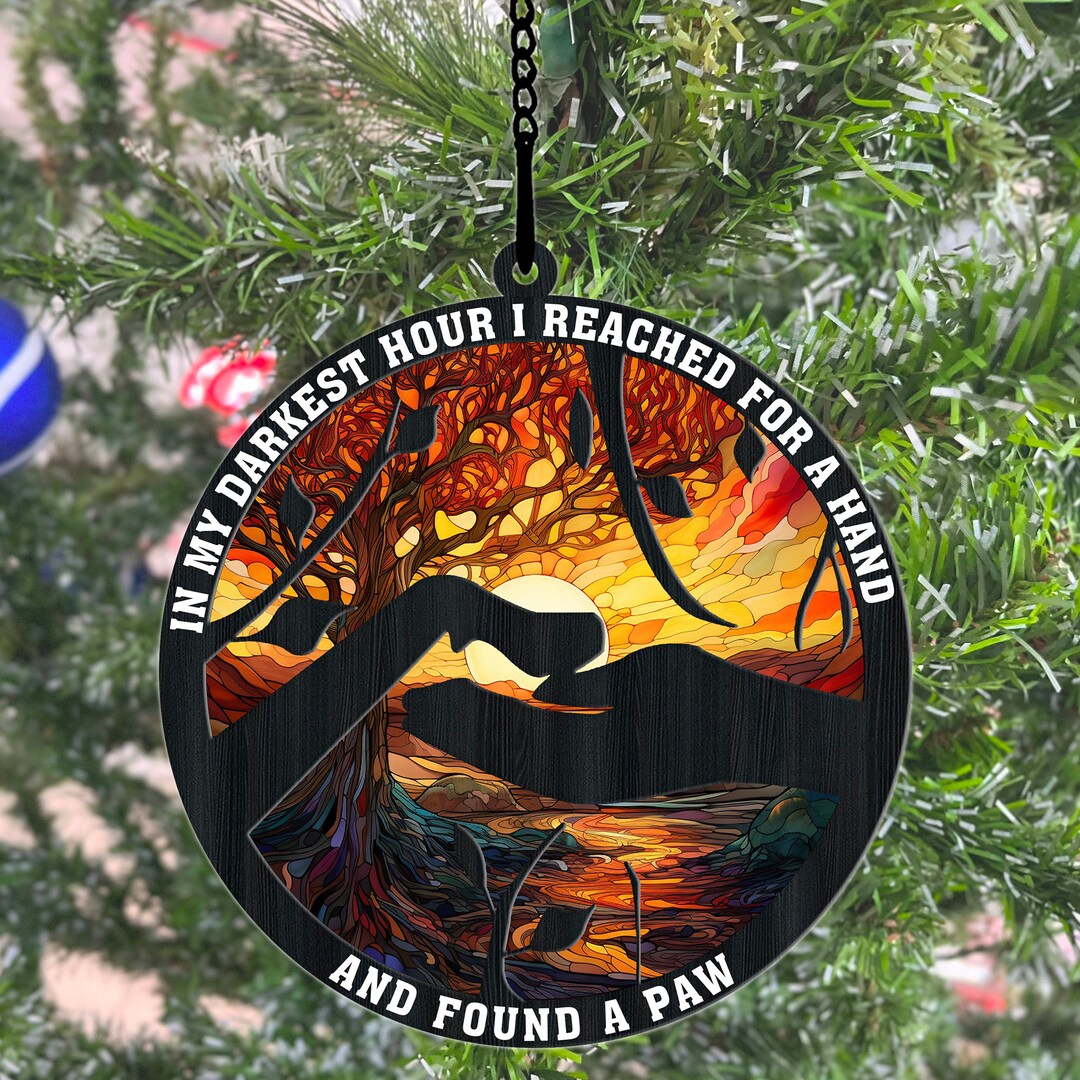 Cat Memorial Suncatcher, Cat Ornament, Memorial Sympathy Gift, Loss of ...