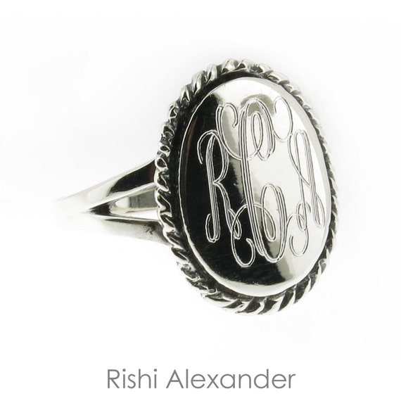 Monogram Sterling Silver Jewelry