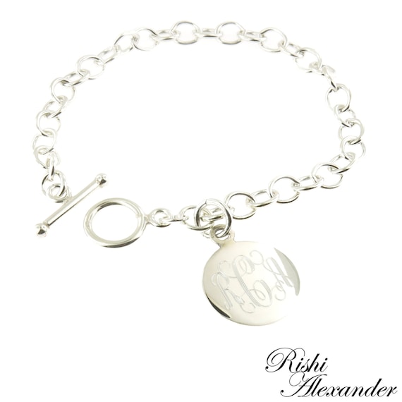 Monogram Sterling Silver Bracelet