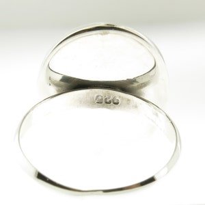 925 Sterling Silver Monogram Engravable Oval Signet Band Ring - Etsy