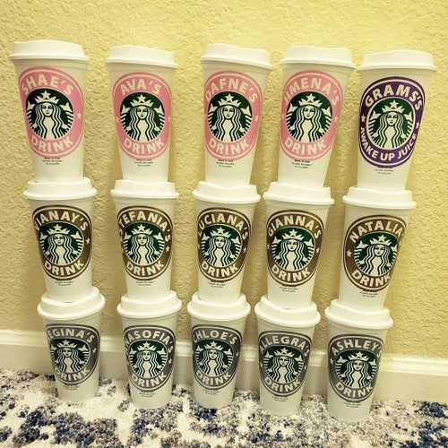 Personalized 16oz Starbucks Cup BPA FREE / Tumbler / Coffee / Etsy