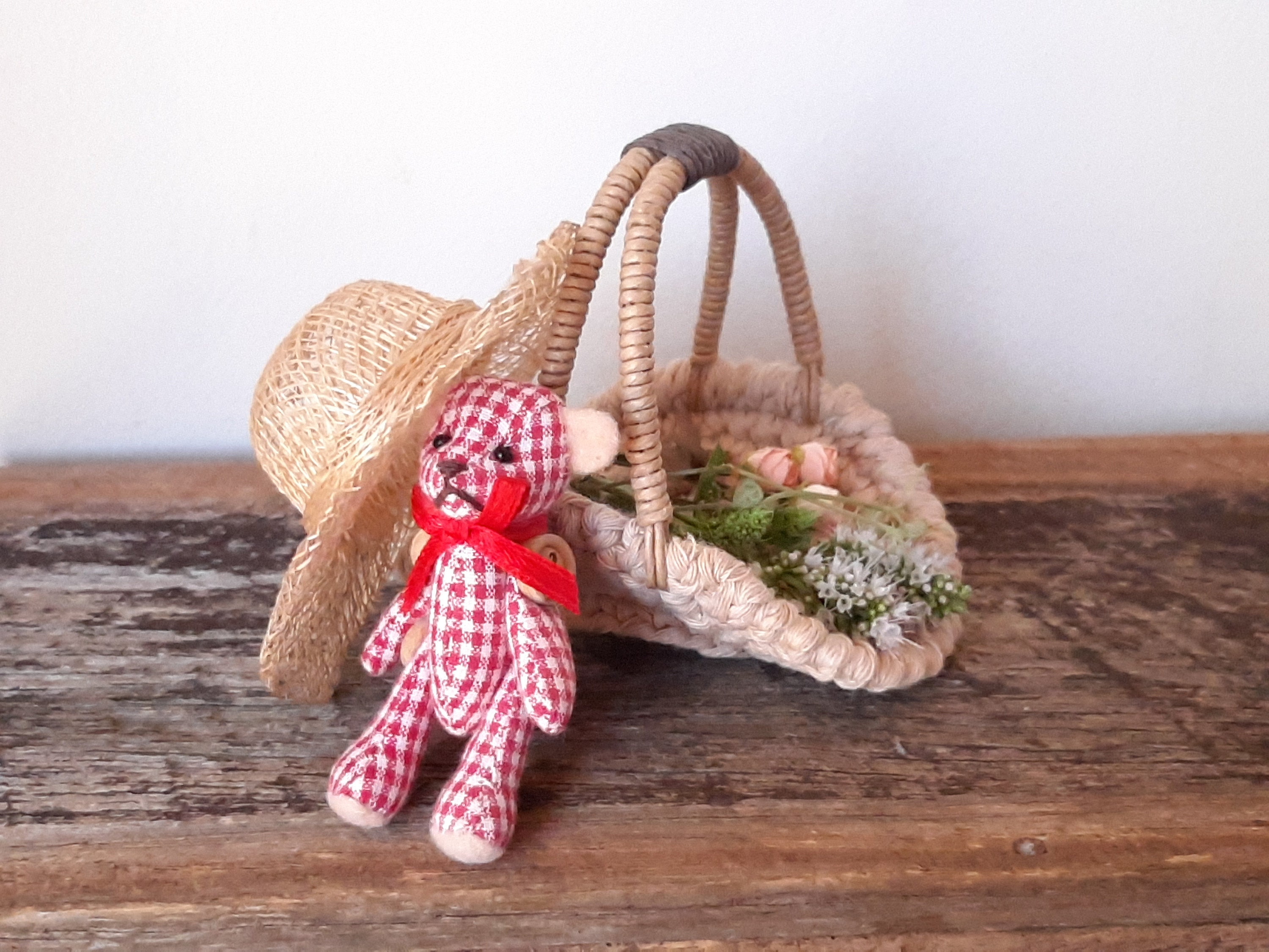 Mini Flower Gathering Basket Small Crochet Basket Romantic Etsy Australia