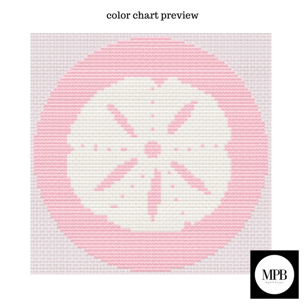 Sand Dollar Needlepoint Digital Chart