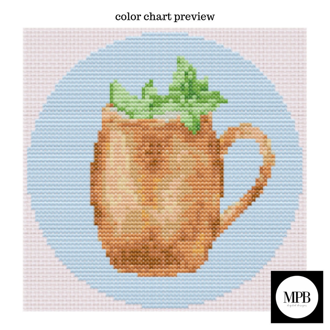 Moscow Mule Needlepoint Digital Chart Etsy