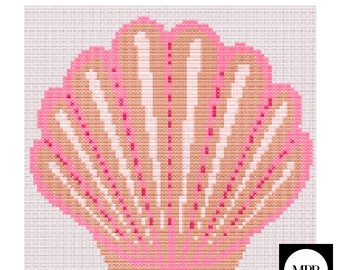 Seashell Needlepoint Digital Chart