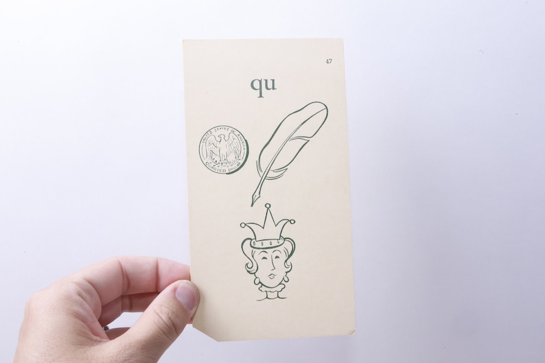 Qu Sight Words Card Word Phrase English Language Etsy