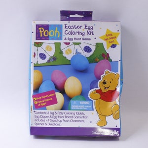 Winnie the Pooh, Easter Egg Color Kit and Egg Hunt Game, Disney, Coloring Tablets, Egg Dipper, Craft Kit, ~ 240510-WH 929