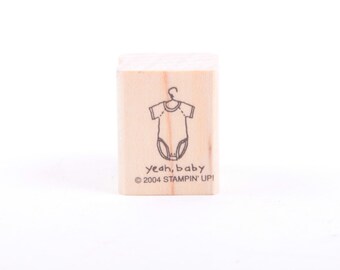 ja baby, nieuwe baby, aankondiging, stampin up, rubber stempel, vintage, ambacht, kaart maken, plakboek, enkele stempel ~ 20-01-133