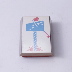 San Valentino, Cassetta postale, Aperto, Cuori, Posta, Messaggio francobollo, Legno, Gomma, Timbro, Vintage, Creazione di biglietti, ~ 20-01-963