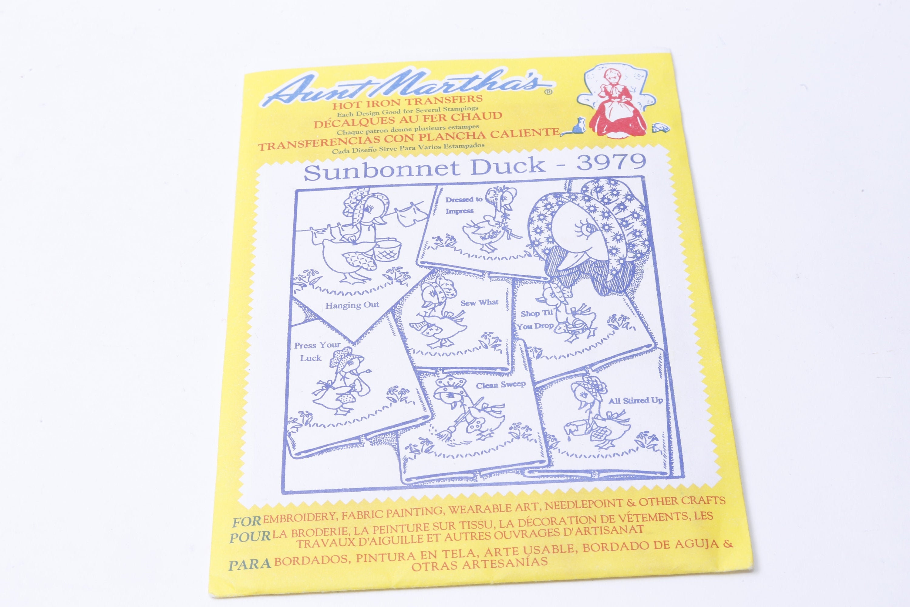 Aunt Martha's Hot Iron Transfers for Embroidery, Fabric Painting