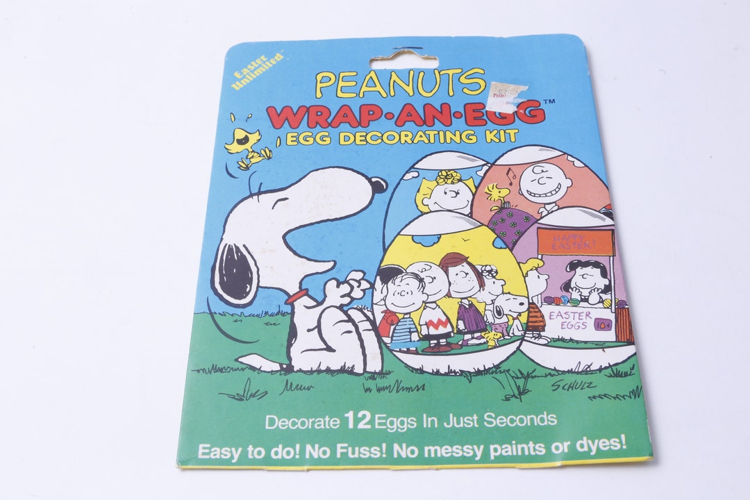 Peanuts, Easter, Wrapanegg, Egg Decorating Kit, Decorate 12 Eggs