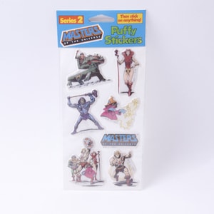 MOTU, Maestros del Universo, Pegatinas hinchadas, Serie 2, Mattel, 1984, Fantasía, Artesanía, Decoración, Fabricación de tarjetas, Vintage, ~ 1258