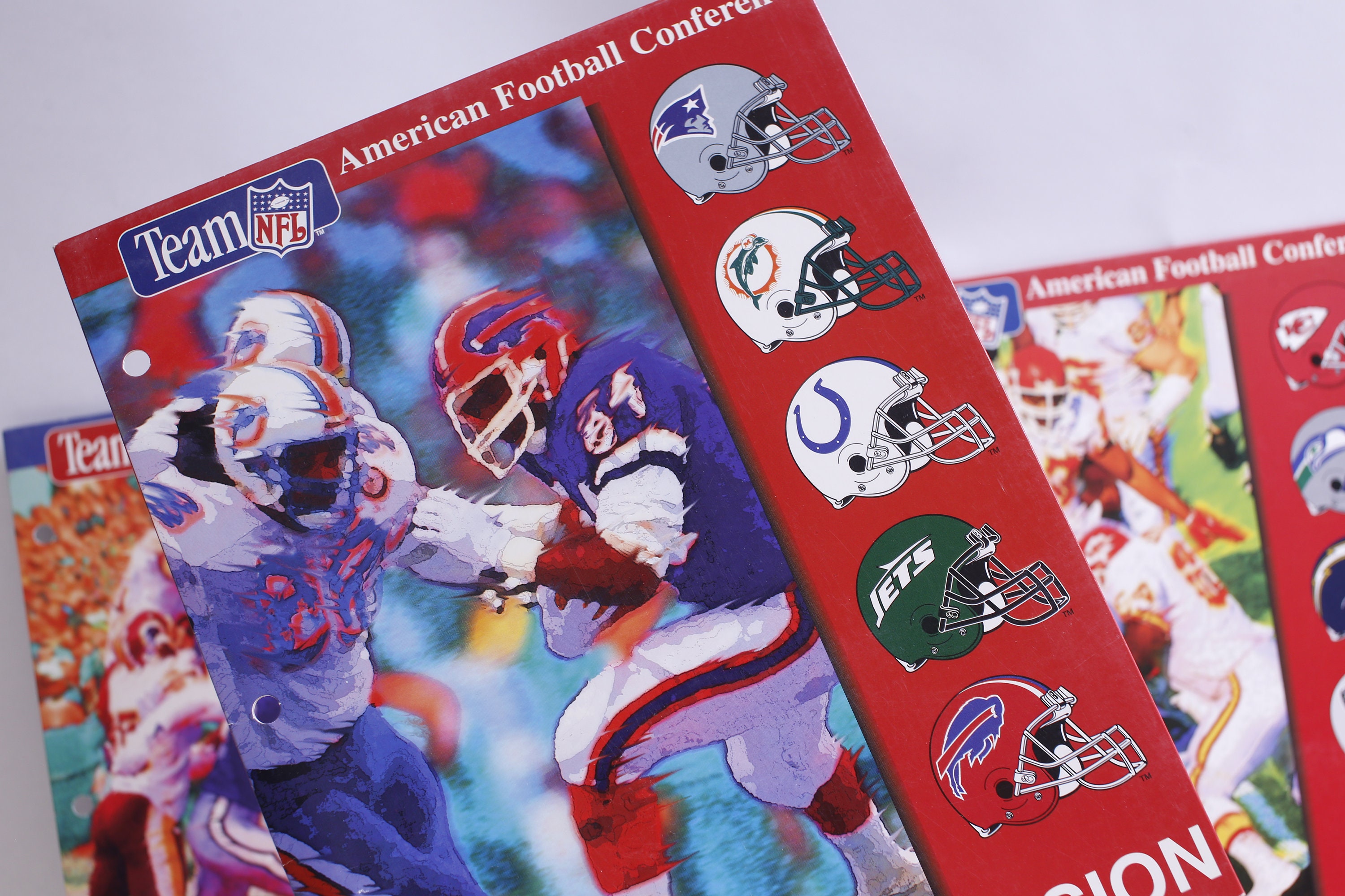 NFL Folders Vintage, Sports Collectibles, Retro NFL Folders